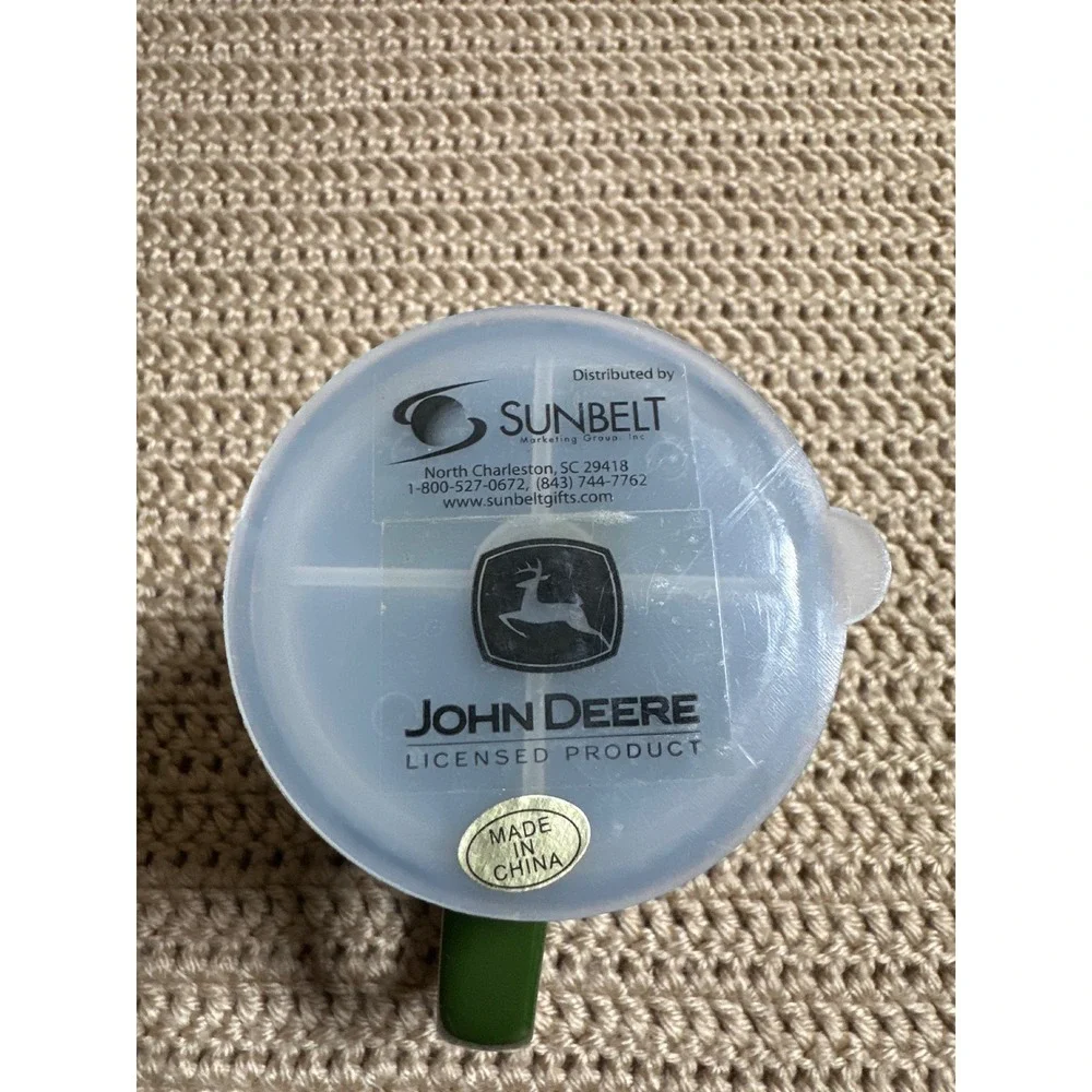 John Deere Salt and Pepper Shaker Set Green Quality Farm Equipment Mug Style